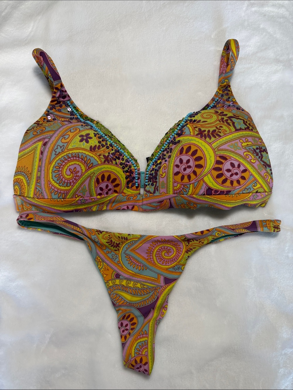 Victoria’s Secret Multicolor Paisley Bra and panty Set